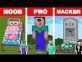 Minecraft NOOB vs PRO vs HACKER: NOOB'S BIRTH TO DEATH HOUSE BUILD CHALLENGE / Animation