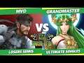 Smash It Up 22 Losers Semis - Grandmaster (Palutena) Vs. MVD (Snake) - SSBU Ultimate Tournament