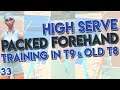 Tennis Clash High Serve Packed Forehand Training in Tour 9 and old tour 8 [Part 33]