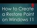 How to Create Restore Point on Windows 11 (Full Tutorial)