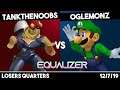 TankTheNoobs (Ganon/Falcon) vs OGLemonz (Ganon/Luigi/Fox) | Melee Losers Quarters | Equalizer 1