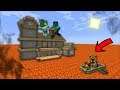 MC NAVEED BUILDS MARK FRIENDLY ZOMBIE IN A LAVA WORLD !! DANGEROUS MONSTERS !! Minecraft Mods