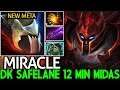 Miracle- [Dragon Knight] Pro Bring DK Safelane 12 min Midas Fast Game 7.22 Dota 2