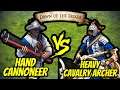 200 Hand Cannoneers vs 190 Heavy Cavalry Archers (Total Resources) | AoE II: Definitive Edition