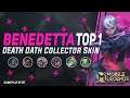 BENEDETTA COLLECTOR SKIN BATTLE TOP GLOBAL PLAYER | Gameplay By Bz - Mobile Legends GAMEPLAY 60 FPS