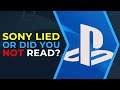 Sony lied about PS5?