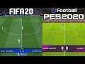 FIFA 20 vs PES 2020 | GAMEPLAY OFICIAL COMPARISON
