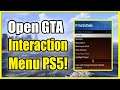 How to Open Interaction Menu GTA 5 online on PS5 & PS4! (Fast Method!)