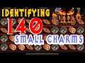 Identifying 140 Small Charms - Diablo II: Resurrected (area level 85 HELL)