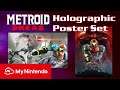 Metroid Dread Holographic Poster Set | My Nintendo October 2021 Physical Reward Unboxing