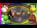 Super Mario Party Minigames #454 Yoshi vs Goomba vs Koopa troopa vs Monty mole