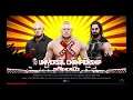 WWE 2K19 Brock Lesnar VS Seth Rollins,Corbin Triple Threat Extreme Rules Match WWE Universal Title