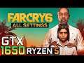 Far Cry 6 All Settings | GTX 1650 | Asus TUF Gaming FX505DT | Benchmark Gameplay