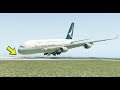 Inexperience A380 Co-Pilot Performed An Emergency Landing When The Nose Gear Got Stuck [XP11]