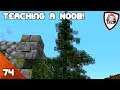 Teaching a Noob to Build Custom Trees in Minecraft! - Lionheart E74 - Minecraft 1.14 Let's Play