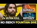 when SUMAIL & ARTEEZY same team — No Mercy Fountain Dive