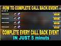 how to complete call back event in free fire || How to Call back Your Friend || Freefire New Event
