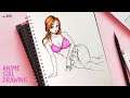 How to draw Sexy Female Body | Manga Style | sketching | anime character | ep-288