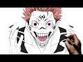 How To Draw Sukuna | Step By Step | Jujutsu Kaisen