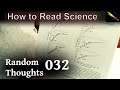 How to Read a Scientific Paper – Random Thoughts 032