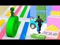 Layers Roll VS Money Run 3D Android iOS Gameplay (Level 14 VS Level 30)