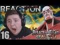Attack on Titan Season 3 - Episode 16 [SUB] REACTION FULL LENGTH