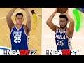 Hitting a 3 Point Shot With Ben Simmons in Every NBA 2K Game (NBA 2K17 - NBA 2K21)
