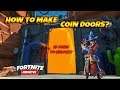 How To Make COIN DOORS In Fortnite Creative! LOCKED COIN DOOR Tutorial!