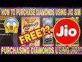 HOW TO PURCHASE DIAMONDS IN FREEFIRE USING JIO SIM CARD   PURCHASING DIAMONDS USING SIM CARDS