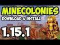 MINECOLONIES MOD 1.15.1 minecraft - how to download & install Minecolonies 1.15.1 (with Forge)