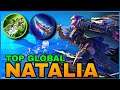 TOP GLOBAL NATALIA BASIC KILLS GAMEPLAY - Mobile Legends // Arnel TV