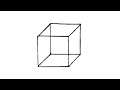 How to draw A 3D Cube Drawing