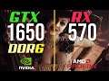 GTX 1650 (GDDR6) vs. RX 570