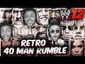 HOLY SH*T! 40 MAN ROYAL RUMBLE... (RETRO WWE 12)