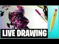 LIVE DRAWING - #Drawing With Bacon Creepy - Taking Commissions