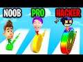 NOOB vs PRO vs HACKER In LAYERS ROLL!? (ALL LEVELS!)