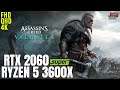 Assassin's Creed Valhalla | Ryzen 5 3600x + RTX 2060 Super | 1080p, 1440p, 2160p benchmarks!