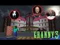 Monster School : GRANNY 3 CHALLENGE PART 2 - Horror Minecraft Animation