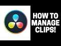 How to Rearrange The Clips in DaVinci Resolve 17