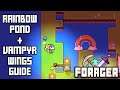 How To Solve RAINBOW POND Puzzle (And Get The VAMPYR WINGS) | FORAGER
