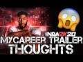 NBA 2k20 MyCareer trailer THOUGHTS!!!