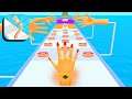 Softy Hand Runner 👋🤚🖐 Gameplay (Android, iOS) All Levels SHR1GP2