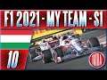 F1 2021 My Team | Maďarské Vláčky a Klobásy. Start Krátce po Dešti? | #10 | CZ Let's Play (S1)