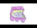 How to draw a cute egg cartoon step by step #draw #art