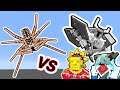 Mowzie's Mobs Monsters Vs. Whip Spider in Minecraft