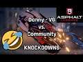 Asphalt 9 - Danny VG vs Community knockdowns