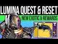 Destiny 2 | LUMINA EXOTIC QUEST & DLC RESET! New Weapon, Bounties, Vendors & Activities (2nd July)