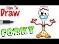 How to Draw Forky from Toy Story 4