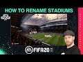 How to Rename Stadiums in Fifa 20 - Custom Stadium Tutorial