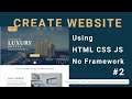 สอนสร้างเว็บไซต์ด้วย HTML CSS JS EP. 2 [2021] Navbar